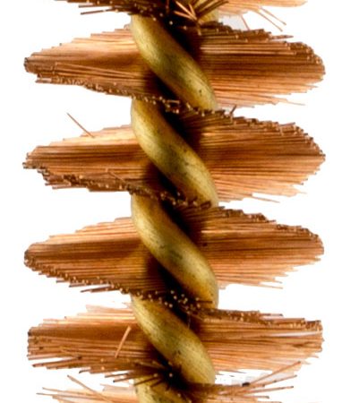 Pro-Shot 28S Bore Brush  28 Gauge Shotgun #5/16-27 Thread Bronze Bristles Looped Tip Brass Core