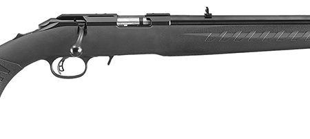Ruger 8323 American Rimfire Compact Compact 22 WMR 9+1 18" Satin Blued Alloy Steel Barrel, Drilled & Tapped Receiver, Black Synthetic Adj LOP Stock, Right Hand