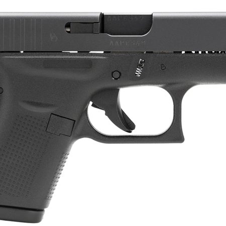 Glock UI4250201 G42 Gen3 Sub-Compact 380 ACP 6+1 3.25" Black Polygonal Rifled Barrel, Matte Black Serrated Slide, Black Polymer Frame, Black Textured Polymer Grip, USA Made