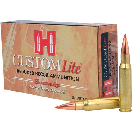 Hornady 80866 Custom Lite  308Win 125gr Super Shock Tip 20 Per Box/10 Case