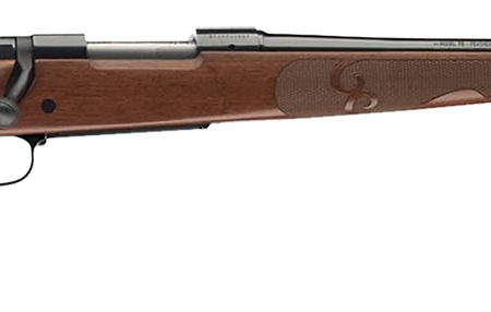 Winchester Guns 535201218 Model 70 Featherweight Compact 7mm-08 Rem Caliber with 5+1 Capacity, 20" Barrel, Brushed Polish Blued Metal Finish & Satin Walnut Fixed Feather Checkered Stock Right Hand