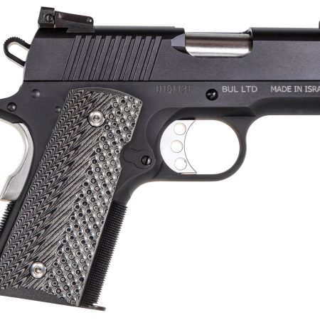 Magnum Research DE1911U 1911U  45 ACP 6+1, 3" Black Steel Bull Barrel, Matte Black Serrated Carbon Steel Slide, Black Anodized Aluminum Frame w/Beavertail, Black/Gray G10 Grip, Grip Safety, Right Hand