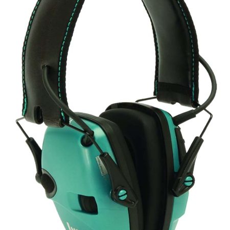 Howard Leight R02521 Impact Sport Electronic Muff 22 dB Over the Head Black/Teal Adult 1 Pair