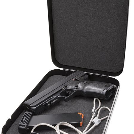 Hi-Point 34511HSP JHP Home Security Package 45 ACP 9+1 4.50" Black Steel Barrel, Serrated Steel Slide, Polymer Frame & Grip, Keyed Lock Box