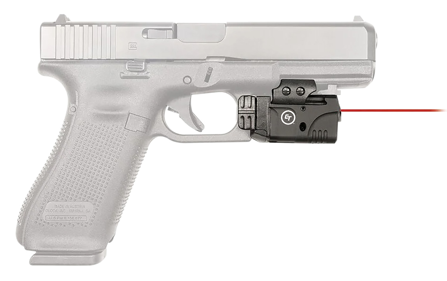 Crimson Trace 0142501 Rail Master Pro Red Laser 100 Lumens, Output 633nM Wavelength, Picatinny/Weaver Rail Mount