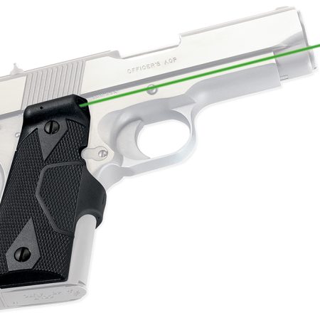 Crimson Trace 0141101 Lasergrips  Fits 1911 Compact, Green Laser Black Polymer