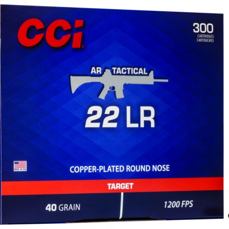 CCI 956 AR Tactical  22LR 40gr Copper Plated Round Nose 300 Per Box/10 Case