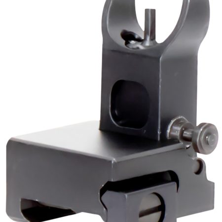 Aim Sports MT200 AR Low Profile Front Flip Up Sight  Black Anodized Low Profile for AR-15