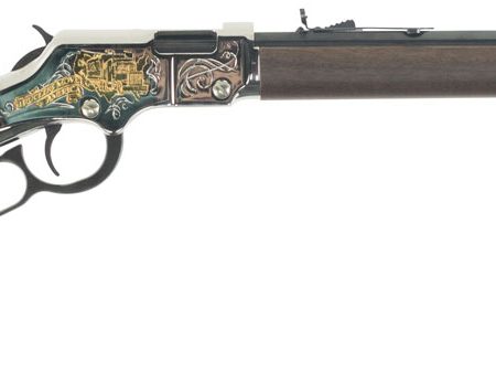 Henry H004TT Golden Boy Trucker's Tribute 22 Short, 22 Long or 22 LR Caliber with 16 LR/21 Short Capacity, 20" Blued Barrel, Nickel-Plated Metal Finish & American Walnut Stock Right Hand (Full Size)