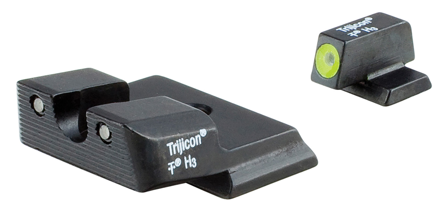 Trijicon 600721 HD Night Sights Green/Tritium Yellow Outline Front Sight-Green Tritium Black Outline Rear Sight Smith & Wesson M&P Shield/M&P Shield Plus