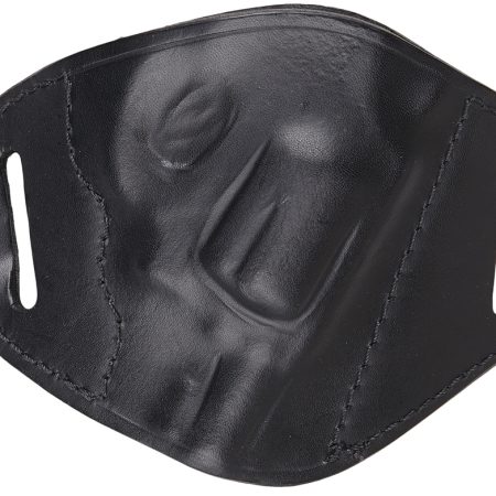 Bulldog MLBRS Molded  OWB Black Leather Belt Slide Fits S&W J Frame Fits 2-4" Barrel Right Hand