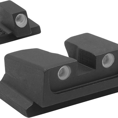 Meprolight USA 117663101 Tru-Dot  Green Tritium White Outline Front Sight-Green Tritium White Outline Rear Sight Smith & Wesson M&P (Non Optics Ready)