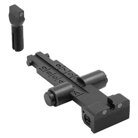 Meprolight USA 1331153101 Tru-Dot Self Illuminated AK/AKM Sight  Black 3-Dot Green Front & Rear Sight Set for AK/AKM