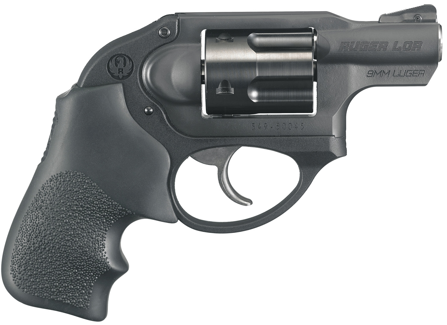 Ruger 5456 LCR Small Frame 9mm Luger 5rd 1.87" Matte Black Steel Barrel, Black PVD Cylinder, Matte Black Stainless Steel Frame, Black Hogue Tamer Monogrip, Concealed Hammer