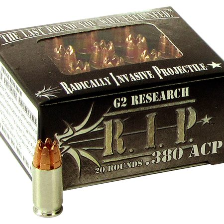 G2 Research G00001 R.I.P  380ACP 62gr Fracturing Hollow Point 20 Per Box/25 Case
