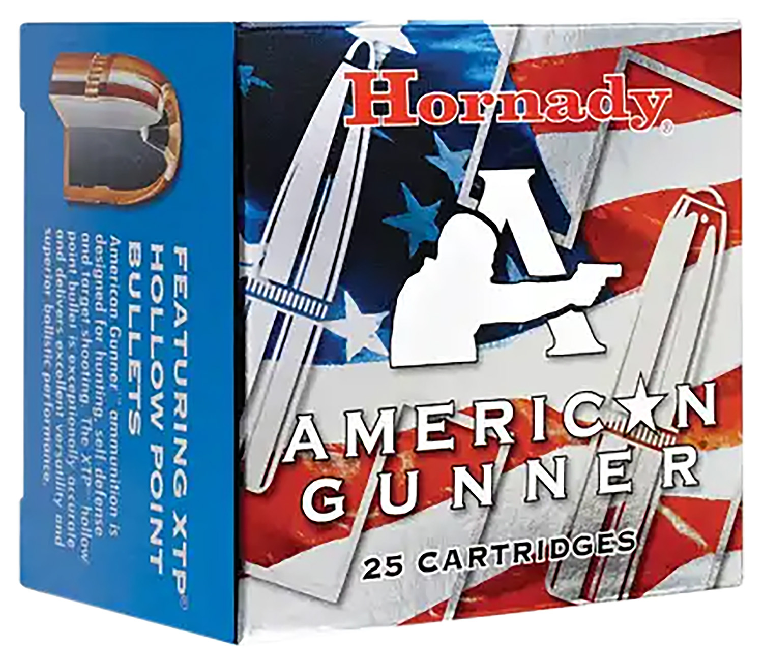 Hornady 90324 American Gunner 38Special 125gr Hornady XTP Hollow Point 25 Per Box/10 Case