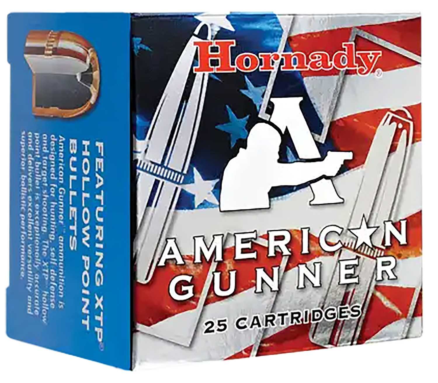 Hornady 90504 American Gunner 357Mag 125gr Hornady XTP Hollow Point 25 Per Box/10 Case