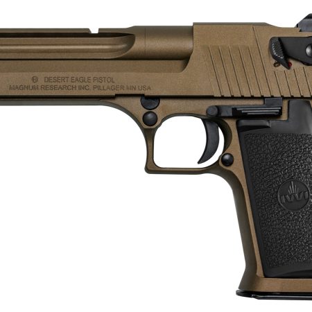 Magnum Research DE44CABB Desert Eagle Mark XIX *CA Compliant 44 Rem Mag 6" 8+1 Burnt Bronze Cerakote Carbon Steel Frame & Slide Black Rubber Grip