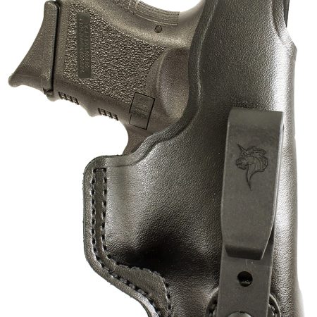 DeSantis Gunhide 033BAB6Z0 Dual Carry II  IWB/OWB Black Leather Belt Clip Compatible w/Glock 19/Beretta Cougar/Sig P225 Right Hand