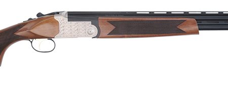 TriStar 30206 Setter S/T  Full Size 20 Gauge Break Open 3" 2rd 26" Black Vent Rib Barrel, Engraved Silver Steel Receiver, Fixed Turkish Walnut Stock, Beretta/Benelli Chokes, Right Hand