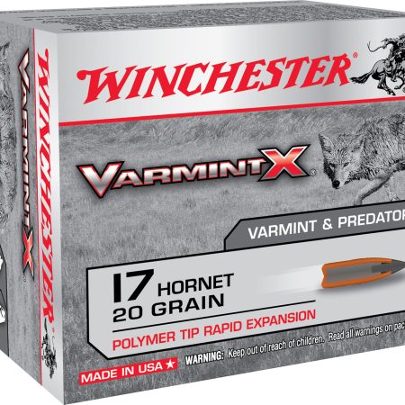 Winchester Ammo X17P Varmint X  17Hornet 20gr Polymer Tip Rapid Expansion 20 Per Box/10 Case