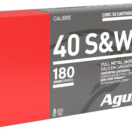Aguila 1E402110 Target & Range Handgun 40S&W 180gr Full Metal Jacket 50 Per Box/20 Case