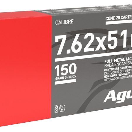 Aguila 1E762110 Target & Range Rifle 7.62x51mm NATO 150gr Full Metal Jacket Boat Tail 20 Per Box/25 Case