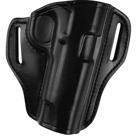 Bianchi 25054 57 Remedy  OWB Size 01 Black Leather Belt Slide Fits S&W J Frame Fits S&W 36 Fits S&W 640 Right Hand