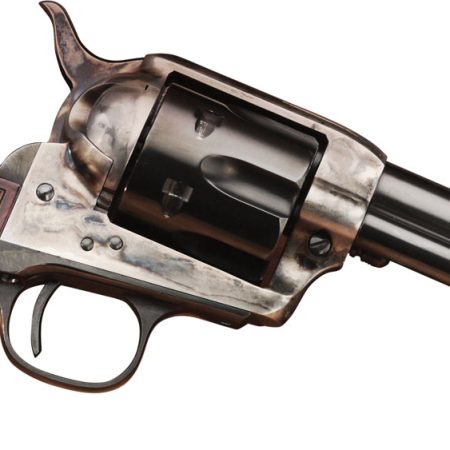 Taylors & Company 556202DE Short Stroke Smoke Wagon  45 Colt (LC) 6rd 5.50" Blued Cylinder & Barrel Color Case Hardened Steel Frame Checkered Walnut Navy Size Grip (Taylor Tuned)