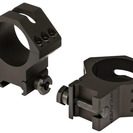 Weaver Mounts 99684 Six-Hole Picatinny Rings  Matte Black 34mm High