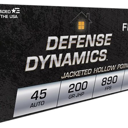 Fiocchi 45B500 Defense Dynamics  45ACP 200gr Jacketed Hollow Point 50 Per Box/10 Case