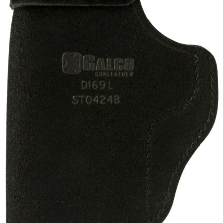 Galco STO424B Stow-N-Go  IWB Black Leather Belt Clip Fits 1911 3" Barrel Right Hand