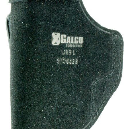 Galco STO652B Stow-N-Go  IWB Black Leather Belt Clip Fits S&W M&P Shield/Walther PPS/S&W M&P Shield 2.0 Right Hand