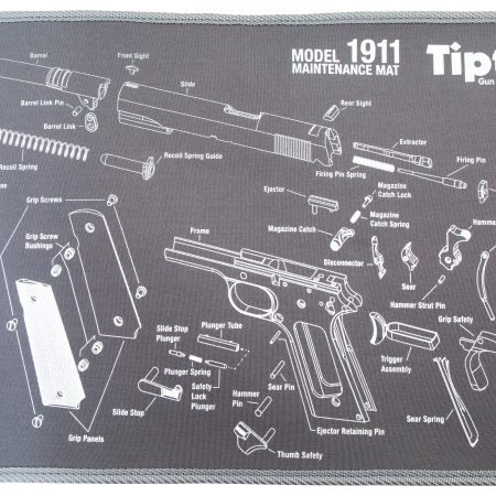Tipton 558680 Maintenance Mat  Black/Gray Neoprene Top w/Rubber Back 11"x17" 1911 Parts Diagram