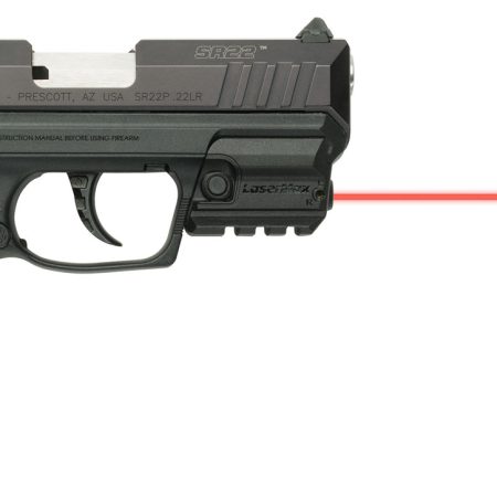 LaserMax LMSRMSR Red Rail Mounted Laser  Ruger SR22/SR9/SR40 Black