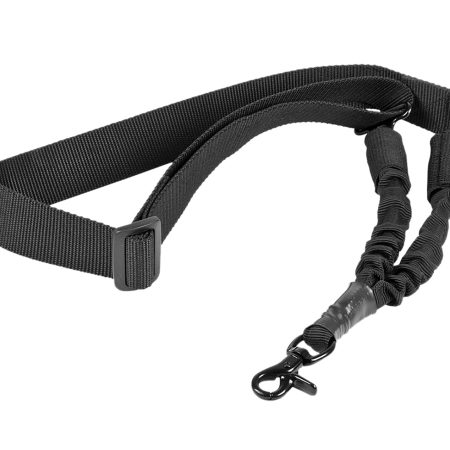 NcStar AARS1P Single Point Sling  Black Nylon 44"-60" OAL Adjustable Bungee