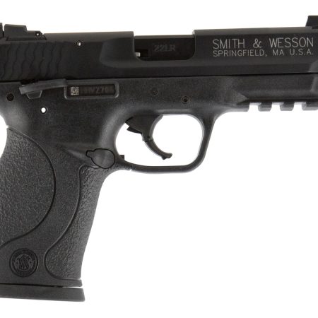 Smith & Wesson 10199 M&P Compact 22 LR 3.50" Threaded Barrel 10+1, Black Polymer Frame With Picatinny Acc. Rail, Black Armornite Aluminum Slide, Ambidextrous Manual Safety